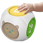 Bilingual Baby Toys Musical Learning Cube Educational Learning Toy for 1 Year Old, Toddler Activity Cube with Music & Lights 