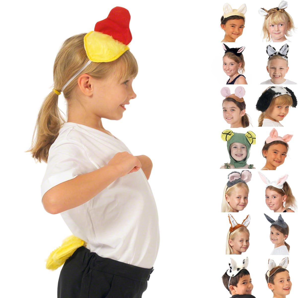 Charlie Crow Chicken Crest & Tail Set for kids 3 + years. — image 1