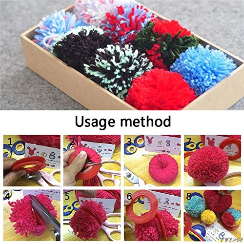 Tools & Accessory - Pompom Maker Fluff Ball Weaver Weaving Knitting Needle Craft Diy 3 Sizes Needlework Random Delivery - Hats Yarn Needle Fluff Tool White Green Makers Maker Pomp