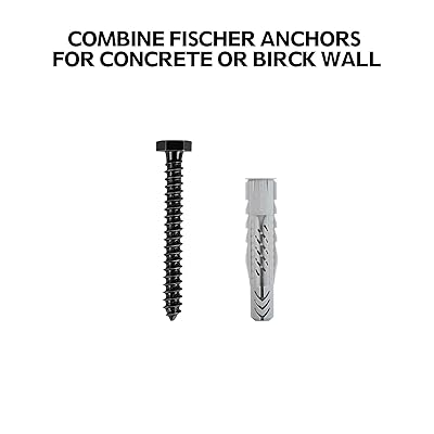 Buy Lag Bolt Kit For Tv Wall Mount With M8 Lag Bolt With Washer For Wood Stud Fischer Anchors For Concrete Wall Includes Allen Key And Bubble Level For Easy Installation Md5753