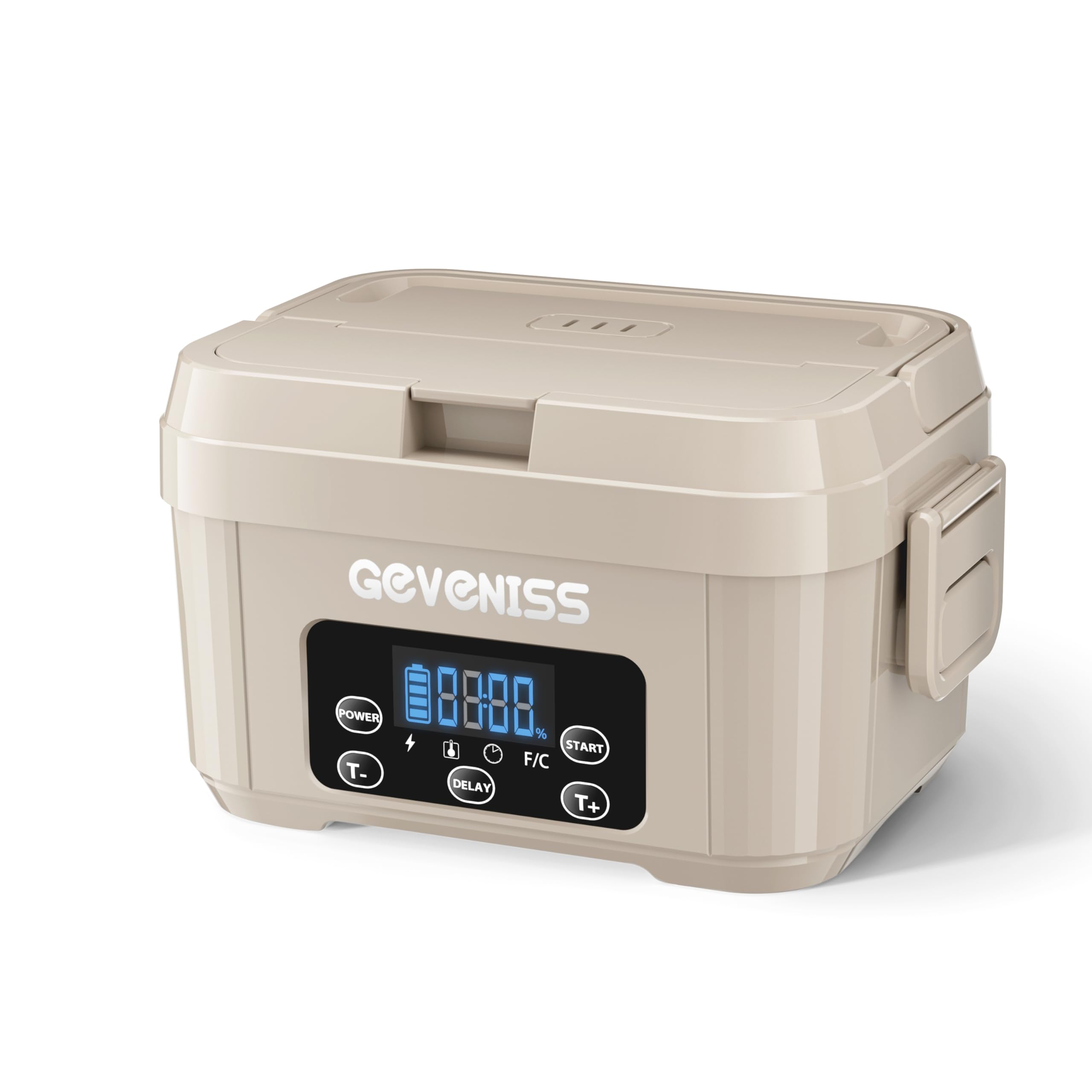 Photo 1 of ****FOR PARTS / NON-FUNCTIONAL**** Geveniss Cordless Electric Lunch Box for Adults – Heated Lunch Box with 1100ML SS Container, Battery-Powered Food Warmer with Leakproof Lid, Fast Heating Up to 220°F for Office, Car, Travel