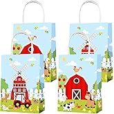 Party Favor Bags 16PCS for Farm Gift Goodie Treat Candy Bags for Farm Animals Themed Birthday Party Supplies Decorations