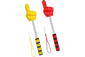 KsngTixe 2 PCS Extendable Teacher Pointer Stick - Retractable Handheld Finger Pointer for Classroom Teaching, Presentations &