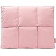 Comfyable Puffy Laptop Sleeve 13 Inch 14 Inch, Quilted Puffer Laptop Carrying Case for Women, Pillow Case Compatible with MacBook Air M4 2025 M3 M2 M1, MacBook Pro M4 Pro/Max, Pink