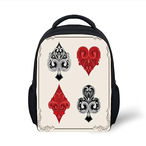 Amazon Com Iprint Kids School Backpack Poker Tournament