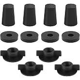 Replacement Kit for Berkey Water Filter System Elements - 4 Wing Nuts, 4 Washers &amp; 4 Silicone Blocking Plugs Compatible with Berkey, Gravity Filter System Elements and Black Activated Carbon Filters