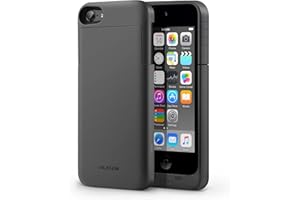 i-Blason Battery Case Designed for iPod Touch 7/6/5, 2200mAh Portable Charging Rechargeable Extended Battery Slider Case for iPod Touch 5th/6th/7th Generation, Black
