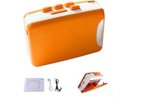 Portable Stereo Cassette Player, Retro Tape Machine, Multi-Function Radio Recorder, Equipped with Headphones with Headphone (