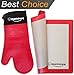 Silicone Oven Mitt + silicone Baking Mat set 2 in 1 by MAMAswag | Both Great for cooking and grilling