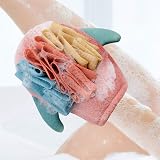 Omenluck Bath Gloves Mitt Exfoliating Rub Mud Strip Strong Children Deep Clean view 5