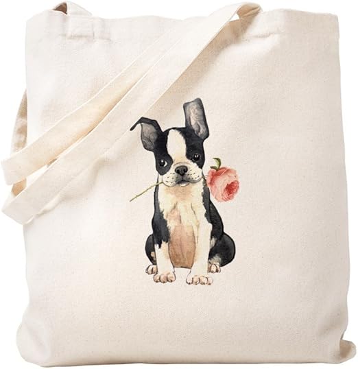 boston terrier tote bag