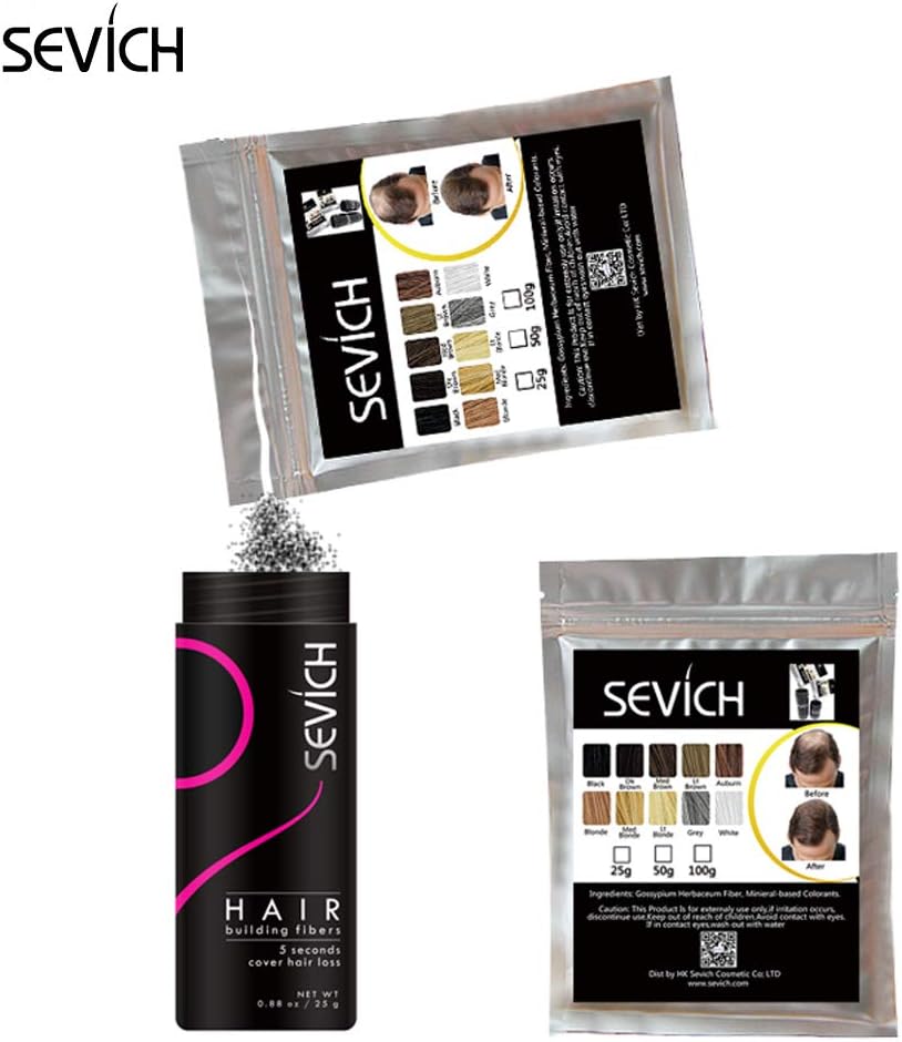 Sevich Hair Fibers Hair Rebuilding Fibers Original Refill, Nature