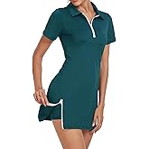 GGOV Womens Two Piece Tennis Golf Dress Active Athletic Exercise Sports Wear Dresses for Women with Pocket Separate Shorts