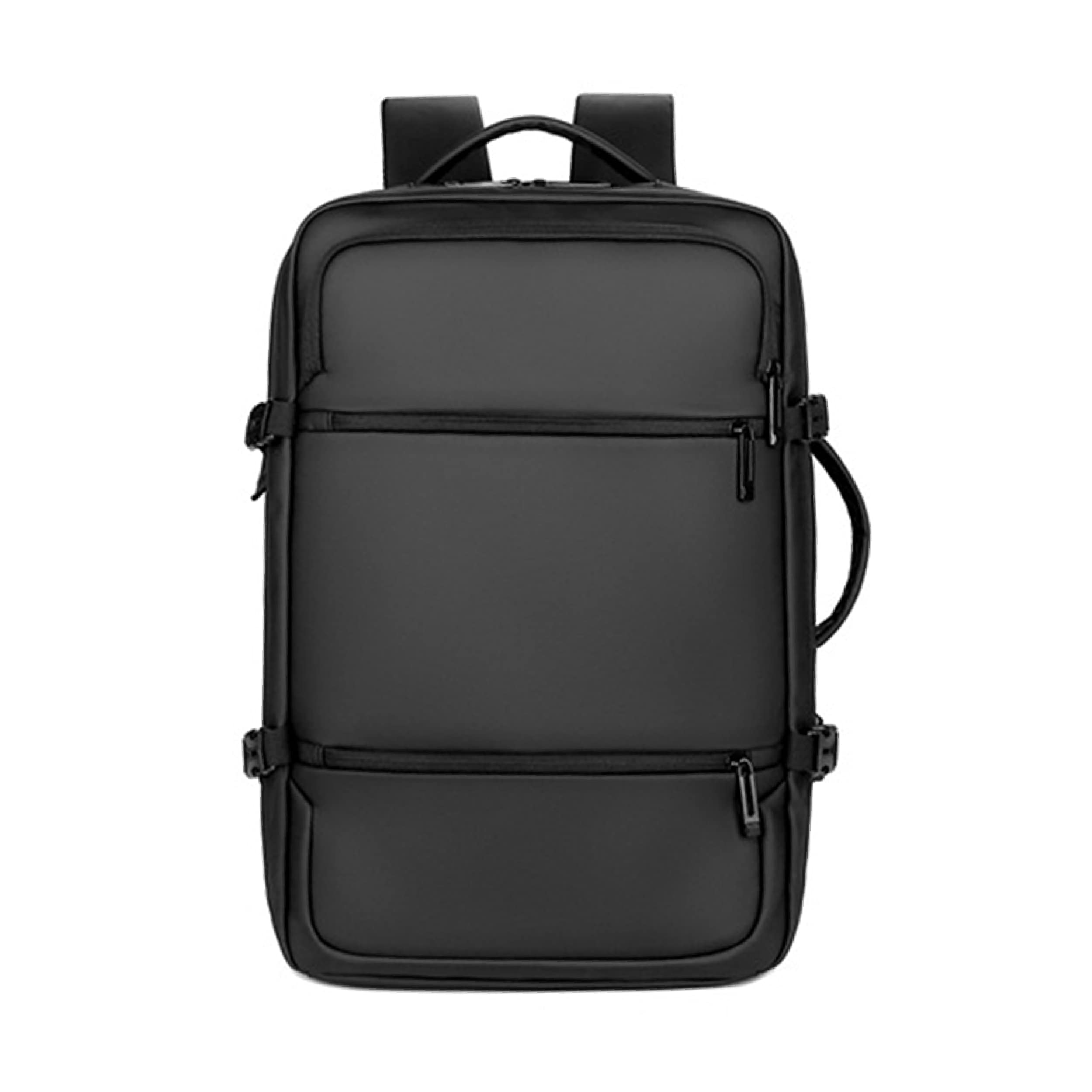 Travel Backpack, Work or Study Backpack, Air Transport Approved Cabin Suitcase, Water Resistant Travel Backpack with USB Charging Port, Model 2 Black