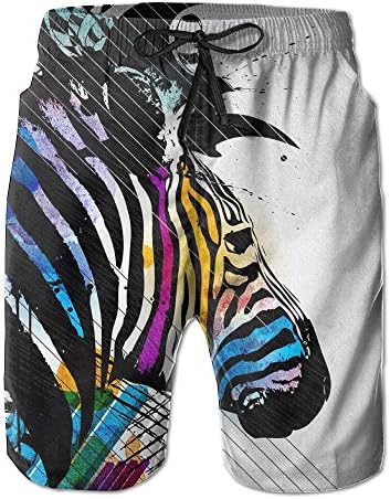 ZADEAS Adult Daily Beach Shorts Casual Zebra Shorts For Men