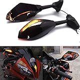 Motorcycle Led Turn Signal Side Mirrors For Yamaha YZF600 YZF R6 FZR600 Honda CBR600