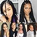 Goddess Locs Crochet Braids 18 Inch 144 Strands - Box Braid Crochet Hair 6 Packs for Black Women