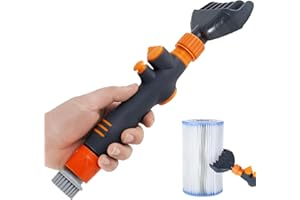 Swimming Pool Filter Cartridge Cleaner, Handheld Pool and Spa Filter Cartridge Cleaner Tool Hot Tub Filter Cleaner Brush with