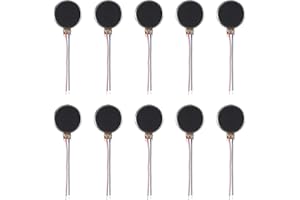 DIANN 10pcs Mini Vibration Motors DC 3V 12000rpm Flat Coin Button-Type Micro Vibrating Motor 10mmx3mm for Mobile Cell Phone Pager Tablet Household Appliances