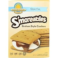Kinnikinnick, Graham Crackers Smoreable Gluten Free, 8 Ounce