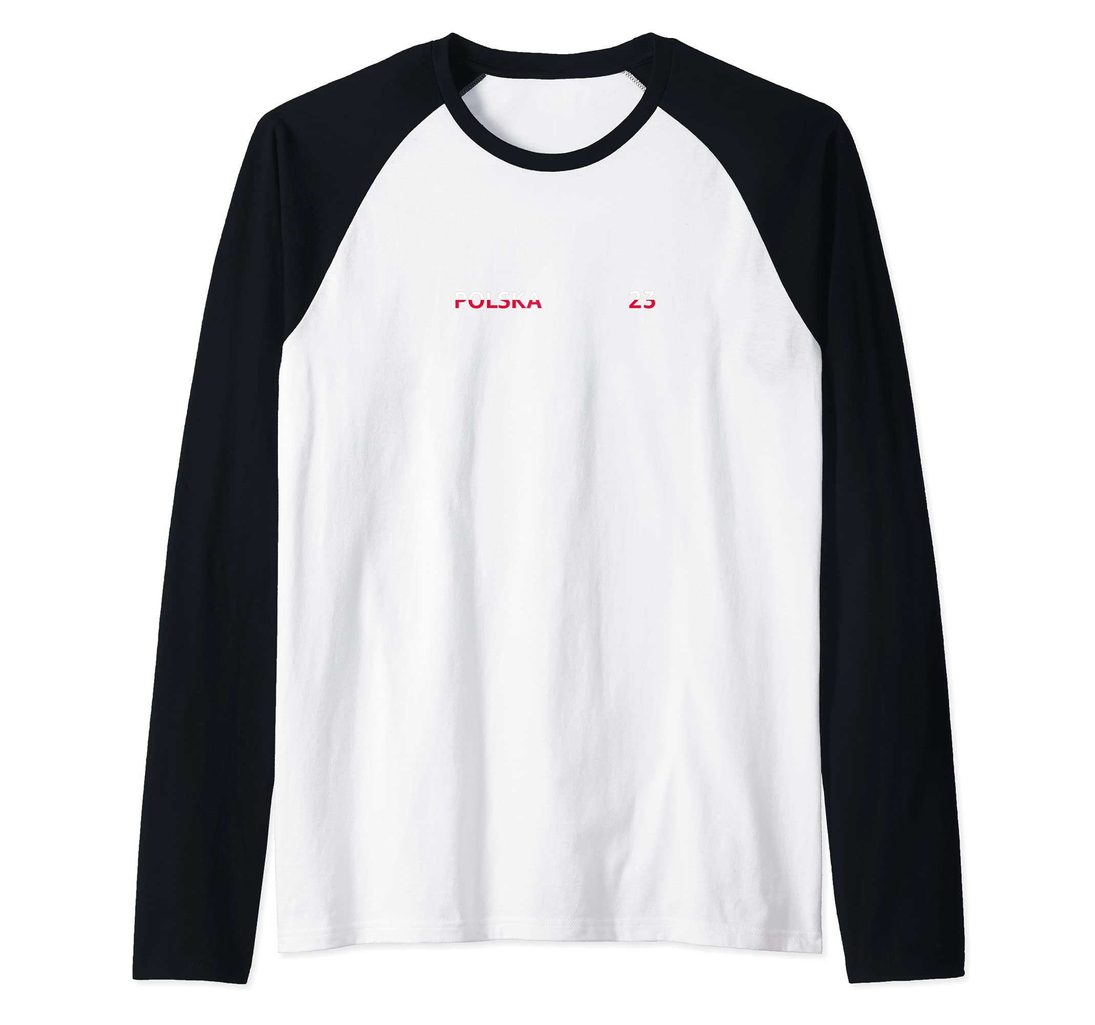 Flag Poland Raglan Baseball Tee
