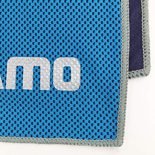 Mesh Cooling Towel - 47" x 14" Extra Large As Scarf - Ultra Soft Breathable Yoga Towel - Keep Cool for Running Biking Hiking Tennis Golf & All Other Sports, Waterproof Bag Packaging with Carabiner - Thumbnail 2
