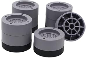 HANIHUA Furniture Risers 2 inch (Set of 4) Round Bed Risers Heavy Duty 1 inch 3inch, Adjustable Bed Lifts Riser for Desk, Table, Sofa, Chair Supports Up to 1,300 lbs