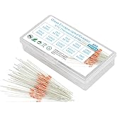 KOKISO NTC Thermistors Resistors MF58 3950B 10 Values 100 PCS Glass Sealed Temperature Sensors Assorted Kit Assortment(1KΩ, 2