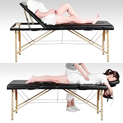 Yaheetech Massage Table Portable Adjustable Massage
