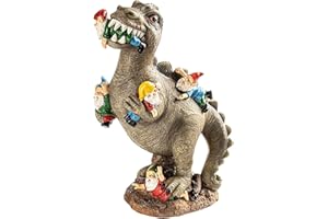 Dinosaur Gnomes Garden Statues, Yard Decorations Outdoor Garden Decor for Patio, Lawn, Yard Art Decor, Housewarming Garden Gi