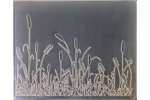 Kwan Crafts Grass Plastic Embossing Folders for Card Making Scrapbooking and Other Paper Crafts, 12.1x15.2cm