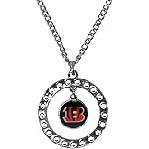NFL Atlanta Falcons Rhinestone Hoop Necklace