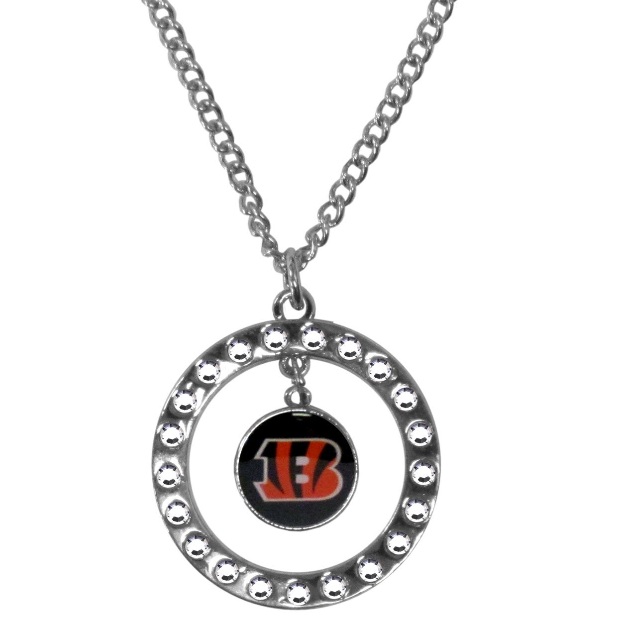 Siskiyou NFL Houston Texans Rhinestone Hoop Necklace