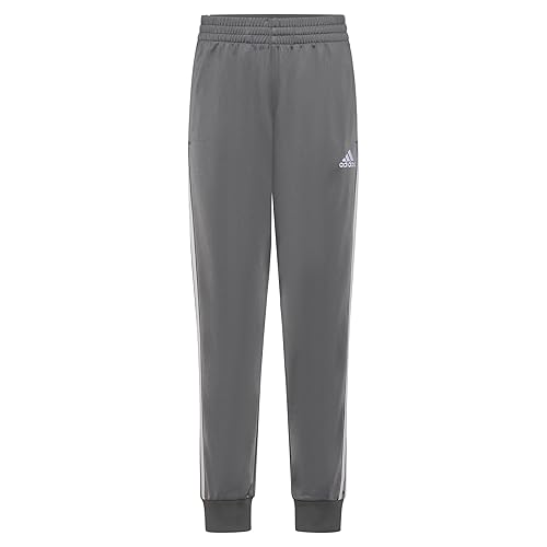 adidas Boys Iconic Tricot Jogger Training Pants, Dark Grey Five, Medium