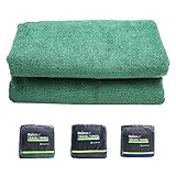 Rainleaf Travel Towel,Fast Drying Towel,Backpacking Towel,Swim Towel,Absorbent Towel,Workout Towel,Microfiber Towels for Body,Ultra Compact-Soft -Lightweight,Dark Green 24'x48'