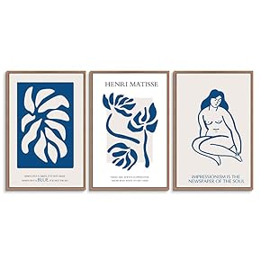 signwin 3 Piece Framed Canvas Wall Art Illustration...