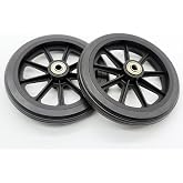 Rollator walker replacement wheel,6 inch Caster Wheel,front and rear wheels Universal replacement parts,9501S72600 Set of 2,Black.
