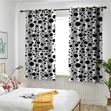 Amazon Com Marymunger Black And White Window Curtains Big