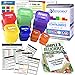 21 Day LABELED Efficient Nutrition Portion Control Containers Kit (14-Piece) + COMPLETE GUIDE + 21 DAY PLANNER eBOOK + RECIPE eBOOK, BPA FREE Color Coded Meal Prep System for Diet and Weight Loss