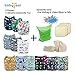 Babygoal Baby Cloth Diapers,One Size Adjustable Reusable Pocket 12pcs Diapers+12pcs Bamboo Viscose Inserts+Wet Bag+4pcs Baby Wipes 12fb39-2