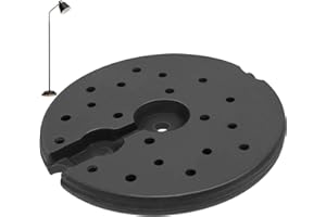 Luxshiny Heavy Duty Weighted Plastic Lamp Base for Floor and Desk Lamps and Stable Chassis Base for Various Styles Easy Installation