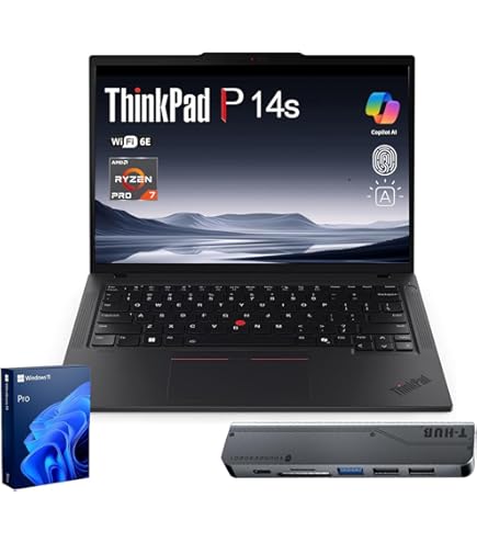 Amazon.com: Lenovo ThinkPad P14s AMD G5, AMD Ryzen 7 PRO 8840HS