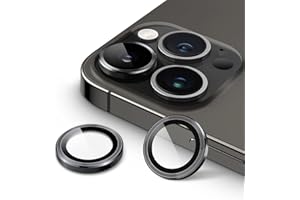 JETech Camera Lens Protector for iPhone 14 Pro 6.1-Inch and iPhone 14 Pro Max 6.7-Inch, 9H Tempered Glass Metal Individual Ri