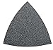 Fein Sanding Sheets with Hook & Loop Attachment - Aluminum Oxide, Full Resin Bond, Multi-Material Use, Unperforated, 80 Grit, 3-1/8
