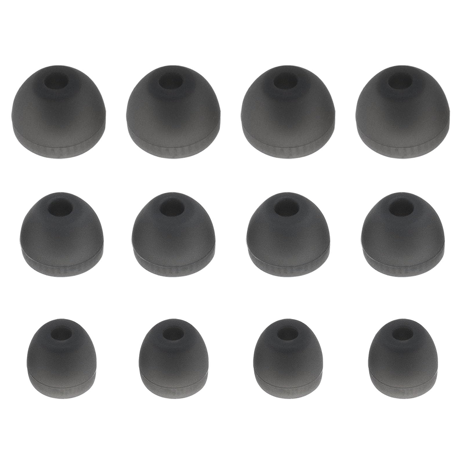 Create idea 6 Pair Silicone Earplugs In-Ear Headphones Eartips Replacement Earbuds Compatible with Sony MDR-EX750BT / WI-1000X / WI-H700 / WI-C200 3 Sizes (S/M/L) Grey