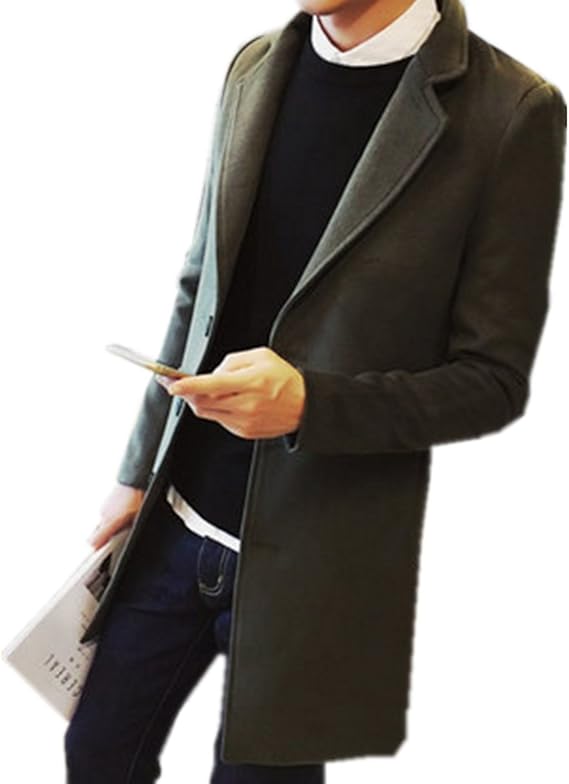 Amazon ヤンググロリ Yogly 秋 冬メンズ ラシャ コート グレー ファッション アウター 防寒 チェスター コート 紳士服 細身 ロング 長 コート 無地 男性 個性 長袖 ビジネス 韓版 かっこいい ジャケット M 5xl コート ジャケット 通販