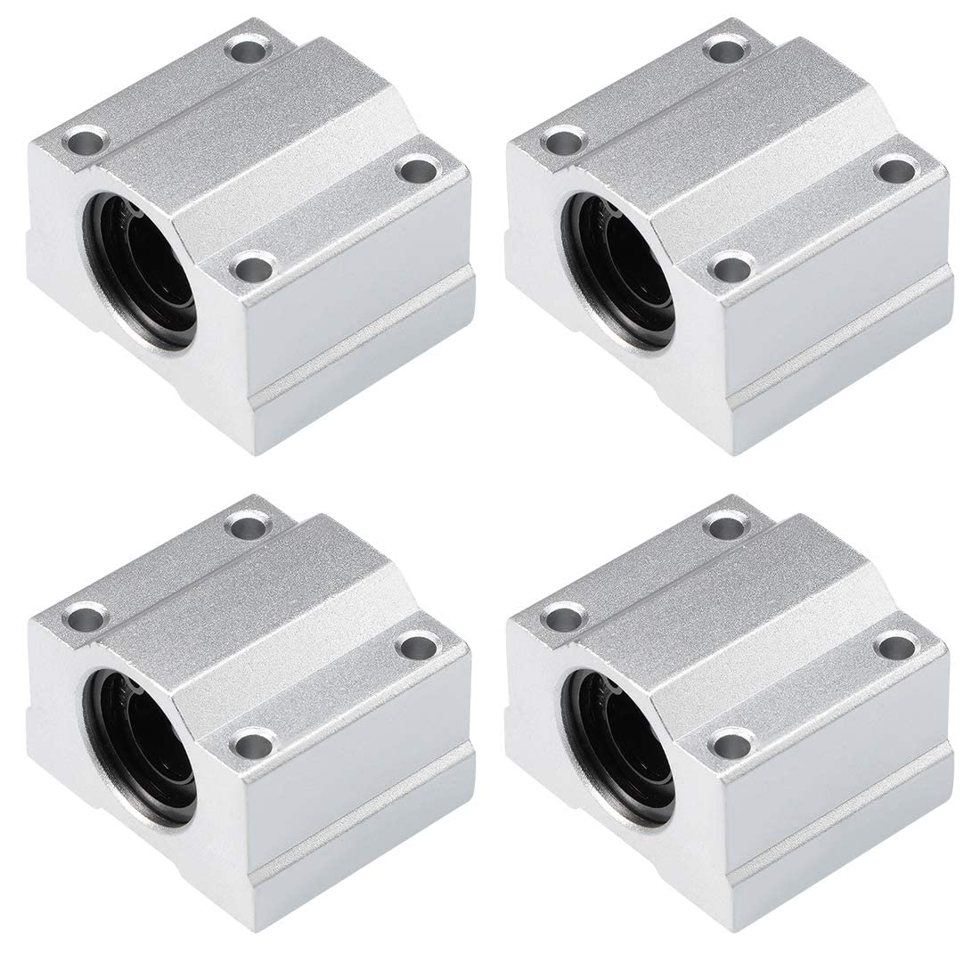 Fasizi 4PCS Linear Ball Bearing Slide Block SCS10UU Linear Shaft Rod CNC 3D Printer Parts