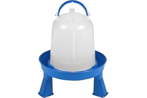 Double-Tuf® Poultry Waterer with Legs | Durable Water Container | Carrying Handle for Chickens & Birds | Chicken Waterer | 1.5 Quart