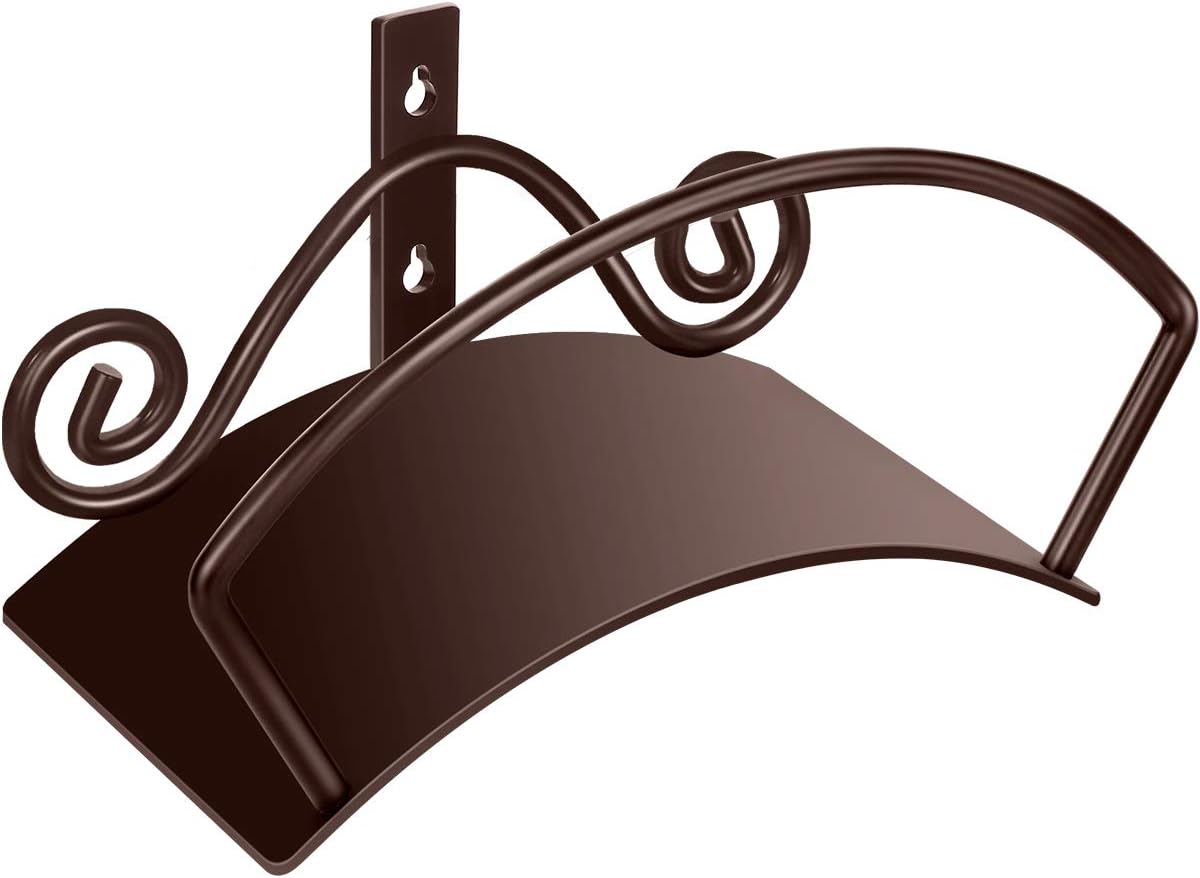 TomCare Garden Hose Holder Wall Mount Water Hose Holder Solid Steel Hose Hanger Heavy Duty Hose Holder Decorative Garden Hose Storage Hose Stand Hose Organizer for Outside, Bronze