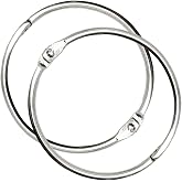 OWLKELA 30 Pcs Binder Rings, 2 Inch, Silver | Metal Nickel Plated, Loose Leaf Binder Rings, Ideal for School, Home and Office